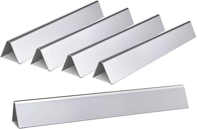 Hongso 7537 22.5" Stainless Steel Flavorizer Bars for Weber Spirit E-310 E-320 (With Side-Mounted Controls), Spirit 700, Genesis Silver B/C, Genesis Platinum B/C (2005+) Gas Grill, 7536 65903 Set of 5