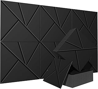 6 Pack Acoustical Wall Panels–TEMGCUAM 60" x 40" Large Art Acoustic Panels, Decorative Acoustic Panels, Sound Absorbing Wall Panels for Home, Office, Recording Studio