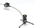 Butane Adapter Stand Type Remote Stove for Camping Backpacking Butane Gas Fuel Canister w/Hose Z23-VC (Black)