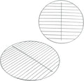 Stainless Steel Hinged Cooking Grate Charcoal Grate compatible with Cuisinart 14-inch Portable Barbecue Grill (A set)