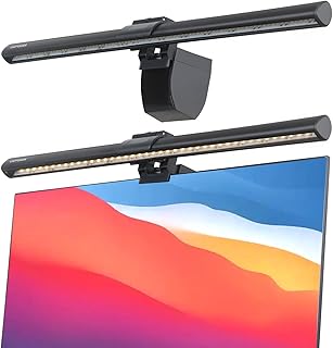 CATPOWER Computer Monitor Light Bar, LED Screen Light Bar for Workspace, Dimmable Monitor Lamp, Button Control Monitor Lamp for Desk/Office/Home/Game, for Eye Caring