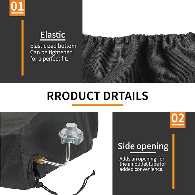 Cover for Blackstone 22 inch Griddle Water Resistant 600D Polyester Heavy Duty Flat top 22" Gas Grill Cover Exclusively Fits Blackstone 22" Griddle Cooking Station-22in Without Hood Cover