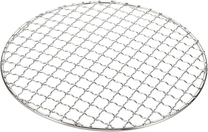 uxcell Stainless Steel Cooling Racks,7.9 Inch Round BBQ Grill Net Steaming Rack, Oven & Dishwasher Safe, for Baking Grilling Roasting Silver