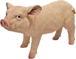 Design Toscano Piggy Garden Statue Porker, Multicolored 6.5"Wx15.5"Dx8.5"H