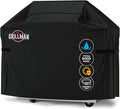 Grillman Heavy Duty BBQ Grill Cover for Outdoor Grill, 72 Inch – Waterproof, Weather Resistant, UV & Fade Resistant with Adjustable Straps – Gas Grill Cover for Weber, Genesis, Charbroil, etc. Black