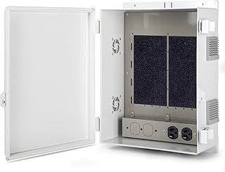 Namunanee Outdoor Electrical Junction Box with High Power Outlet, 16" H* 12" L* 5.9" W, ABS Water Resistant Enclosure with Internal Mounting Panel & Hinged Cover.