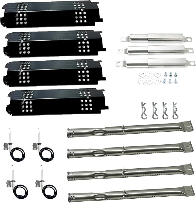 Direct store Parts Kit DG160 Fits for Charbroil 463436215 463439914 463436214 463439915 463436213 G432-Y700-W1 467300115 463436214 G432-Y700-W1 G432-0078-W1 463432114 Grill Heat Plate, Burner, igniter