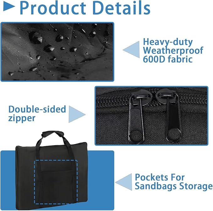 Griddle Cover for Weber Genesis 300 Series,Flat Top Griddle Cover for Weber Griddle Insert Storage Bag(Griddle NOT Include)-26" L x 1.5" W x 19" H
