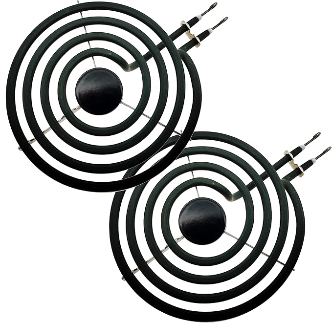 MP15YA(233750) Electric Range Burner Element Unit Set By TOP-HEATER,Fit MP22YA Electric Stove Burners For Whirlpool Norge Hardwick Kenmore Maytagg,6 Inch, 2Pack