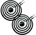 MP15YA(233750) Electric Range Burner Element Unit Set By TOP-HEATER,Fit MP22YA Electric Stove Burners For Whirlpool Norge Hardwick Kenmore Maytagg,6 Inch, 2Pack