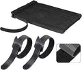100 PCS 8 Inch Reusable Cable Ties, Adjustable Cable Management Wire Straps with Hook and Loop, Multi-purpose for Home, Office and Data Centers Organizer by QINGLER