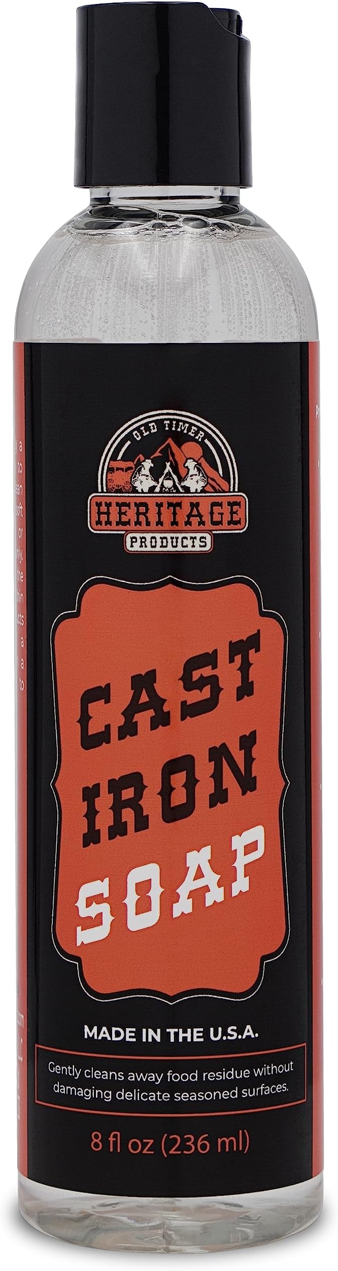 Heritage Products Cast Iron Soap – All Natural Skillet Cleaning Soap Cleans, Restores, Removes Rust from Griddle, Grill Grate, Dutch Oven - Cast Iron Cleaner for Home and Camping