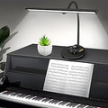 Piano Light, Upgraded LED Piano Lamp for Grand/Upright & Digital Pianos, Music Stand Lamp with Adjustable Gooseneck, Auto-Off Timer, 5 Color Modes Dimmable & USB Charging Port Eye-Care Desk Light