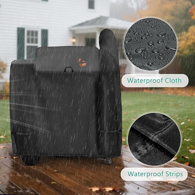 Grill Cover for Traeger Pro 34 and Pro 780 Smoker Grill, 53inch Outdoor Smoker Cover Waterproof for Texas,Z Grills Pellet Smoker Grills-53 L x 27" W x 47" H