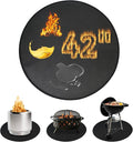 42 Inch Round Fire Pit Mat for Solo Stove Bonfire, Double Sided Fireproof Fire Pit Mat for Solo Stove Bonfire Accessories, Waterproof Oil-Proof for Patio Lawn Deck Outdoor Firepit Protection