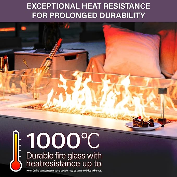 NUPICK 10 Pound Fire Glass, 1/4 Inch Reflective Fire Pit Glass, Tempered Firepit Glass Rock for Propane or Natural Gas, Glass Rocks for Fire Pit Table, Fireplace Glass for Landscaping, Violet
