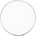 HARFINGTON 10pcs Round BBQ Grill Net 9.8" Dia Galvanized Iron Barbecue Mesh Mat for Baking Smoking Charcoal Grilling Roasting
