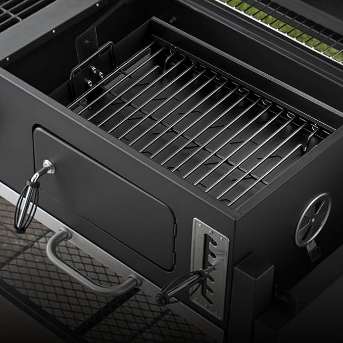 15-28 Inch Stretchable Charcoal Tray for PS9900, 47183T-21, High-Temperature Coating Charcoals Basket for HC4518L PS9500 8500 6800 6500 SH19030119 SH19030219 SH9916 Smoke Hollow Grill Replacement Part