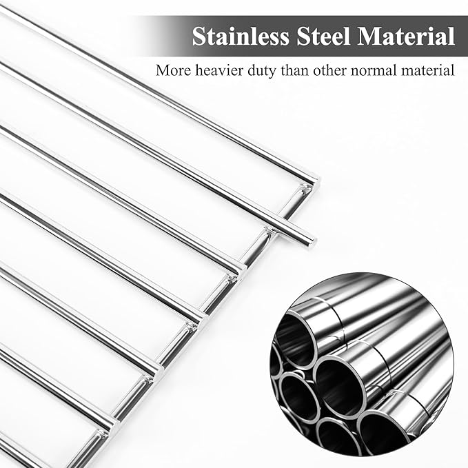 Uniflasy Warming Rack for Pit Boss 700 Series Pellet Smoker Grills, Stainless Steel Upper Cooking Grate Replacement for Pit Boss 700D 700FB 700S 700SC 700FB1, Foldable BBQ Grill Top Rack