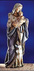 Avalon Gallery Ave Maria Collection Figurine Hand Painted Catholic Resin Statue, 23.25-Inch, Madonna & Child Figurine