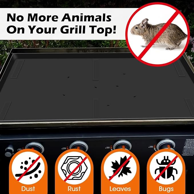 Griddle Silicone Protective Mat Accessory compatible with Camp Chef Single Burner Fry Griddle 14 in. x 16 in, Heavy Duty Food Grade Silicone Mat, Protects Grill from Rodents, Insects, Debris Rust
