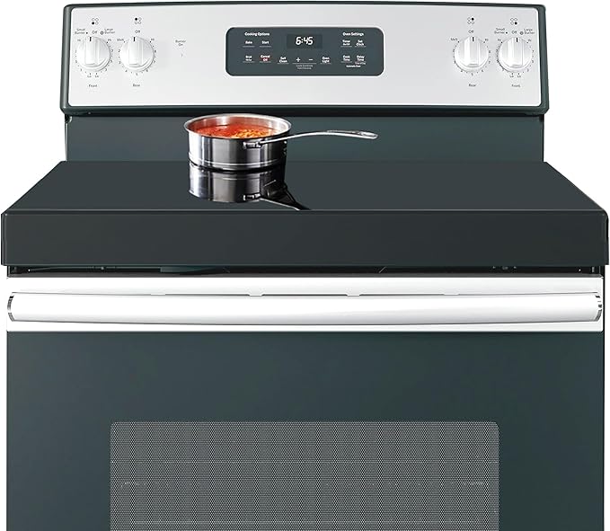 Stainless Steel Gas Stove Top Cover, Noodle Board Cooktop Cover, Kitchen Organizer for Gas and Electric Stove Range Expanding Kitchen Space, Large Size 30"x 22"x3", Black