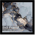 Fxojyvo 9x9 Frame, Black Picture Frame for 9 x 9 Square Picture Poster Photo, Light Weight and High Transparent 9 by 9 Frame for Wall - 1 Pack/Black/9"x9"