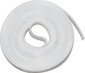 16ft x 1/2 inch Hook Loop Cable Ties Roll | ENVISIONED Multipurpose Fastening Reusable Straps | Cut-To-Length Self Gripping Fastener | Cable Management Tape (White)