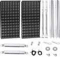 for Char-Broil Tru-Infrared Grill Parts 463633316 Stainless Steel Burners Heat Plates Cooking Grates Fits Charbroil Performance 2Burner 463645015 463672016 463370719 463336016 463672216 Grills