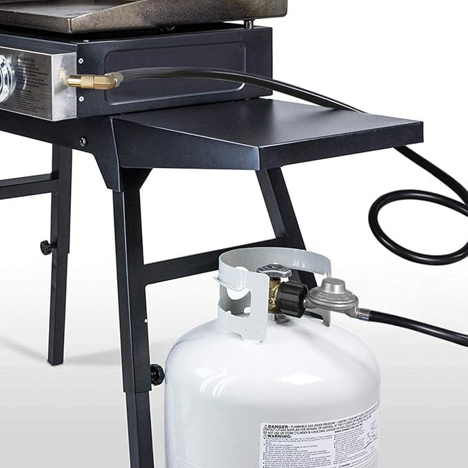 6 Feet Propane Adapter Hose with Regulator to Quick Connect for 17"/22" Blackstone Tabletop Camper Grill,Propane Accessories and Replacement Parts for 17"/22" Blackstone Griddle (6 Feet)
