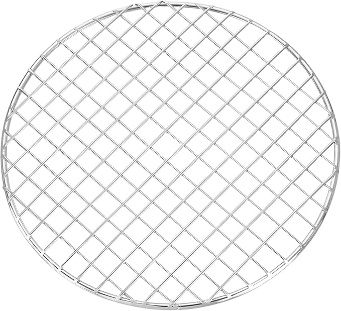 uxcell Round Cooking Rack, Dia 8.3 Inch Stainless Steel Grill Grate Cross Wire Barbecue Grill for Cooking Baking Air Fryer Racks, Silver