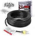 HEATIT HIRD 80 feet 5 Watts Per Foot Roof & Gutter Snow De-Icing Cable