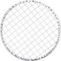 HARFINGTON 10pcs Round BBQ Grill Net 6.5" Dia Galvanized Iron Barbecue Mesh Mat for Baking Smoking Charcoal Grilling Roasting