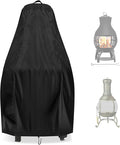 Chiminea Cover for BALI OUTDOORS, Waterproof Outdoor Steel Fireplace Fire Pit Cover-18"D x 36"H