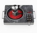 1800W Single Burner Electric Cooktop, Portable Infrared Ceramic Hot Plate with Marble Glass, Touch & Knob Control, Plug-in Stove for All Flat Cookware
