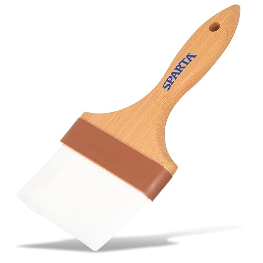 SPARTA 4039900 Nylon Wide Brush, Flat With Nylon Bristles, 4 Inches, Brown, (Pack of 12)