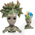 Abomet Groot Planter,Baby Groot Flower Pot 6 * 4 inch Succulent Planter for Indoor Plants Garden Decor Desktop,Groot Pencil Pen Holder for Kids Toy Gifts