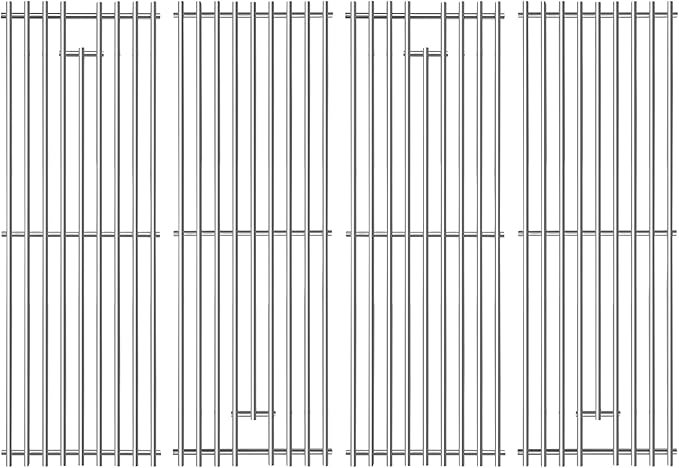 CANDANA Cooking Grates for Char Griller, Stainless Steel Grill Grids Stainless Steel Grill Rack 2121 2123 2222 2828 3001 3030 3725 4000 5050 5252 5650 9020