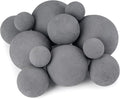 Stanbroil 12 Pack Ceramic Balls, Mixed 4 Sizes Fireplace Balls, Modern Accessory for Indoor or Outdoor Fireplace, Fire Pits and Fire Bowl, Gray
