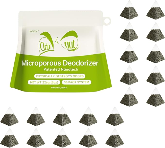 Activated Charcoal Odor Absorber 20 Pack (20 * 20g), Natural Air Purifying Bags, Refrigerator Deodorizer, Shoe & Closet Odor Eliminator, Reusable Non-Toxic Air Freshener for Home Car Basement