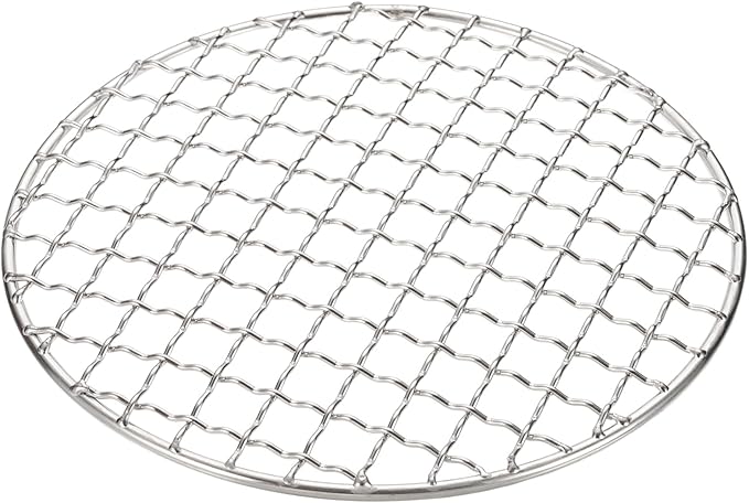 uxcell Stainless Steel Cooling Racks,6.5 Inch Round BBQ Grill Net Steaming Rack, Oven & Dishwasher Safe, for Baking Grilling Roasting Silver