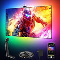 GIPOYENT TV LED Backlight with Camera, 10.5FT RGBIC Screen Sync Lights for 32–50 Inch TVs & PC Monitors, Music Sync LED Strip Lights with App for Gaming, Movies, Bedroom