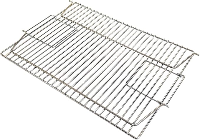 Charmline Stainless Steel Grill Grate Replacement, Lift-Up BBQ Cooking Grid with Handles, Suitable for Charmline Portable Charcoal Grill, Ideal for Meat, Steak & Outdoor Camping (20x14in)