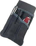 Hide & Drink, Multi-Tool Pocket Pouch, Compact Multipurpose EDC Zippered Bag, Mini Camping Tool Case, Waxed Canvas, Knife Holster, Handmade Slim Organizer