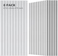 Acoustic Wall Panels, 47.2” x 23.6” x 0.72” Acoustic Panel, Bilayer Sound Proof Panels, 8 Pack Sound Absorbing Panels, White