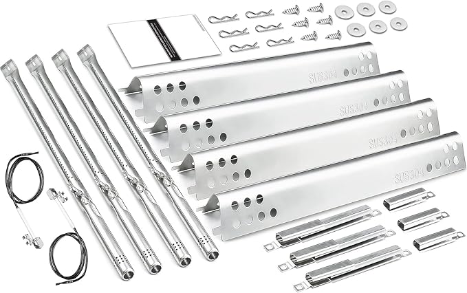 Grill Replacement Parts for Charbroil Performance 463342119, 463335517, 463347017, 463332718, 304 Stainless Steel Grill Parts for Char-Broil 463342118, 463376017, 463332718, 16 15/16" Heat Plate