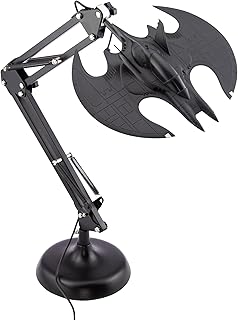 Batman Officially Licensed DC Comics Posable Desk Light USB Powered Lamp with Adjustable Arm Sleek Black Design - Bedrooms, Offices, Gaming Room and Batcaves | Paladone