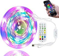 LED Strip Lights for Bedroom 33 FT, IC-RGB LED Lights for Room with Remote Bluetooth APP Control, USB LED Light Strip for Ambient Lighting Room Decor Christmas Halloween