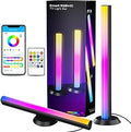 TJOY Smart Light Bars, Gaming Lights for Desk, 14 Inches, RGB Light Bar, TV Backlight with Music Sync and Scene, 60 Lumens, Mood Lighting for PC, Game, RGB Desk Lighting(Black)