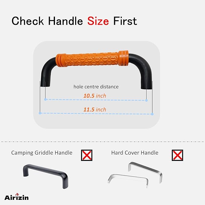 11.5" Griddle Handle Replacement for Blackstone Griddle, for Blackstone Adventure Ready Propane Griddle Lid Handle